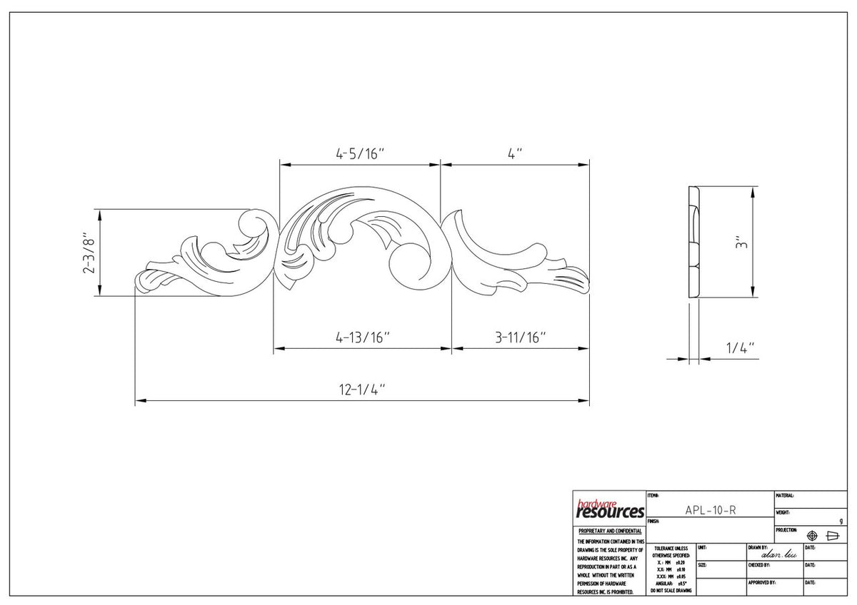Specification Drawing