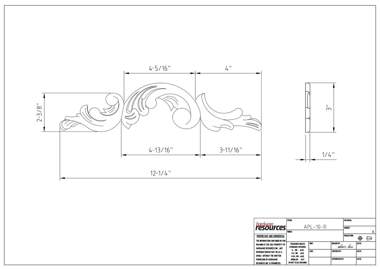 Specification Drawing