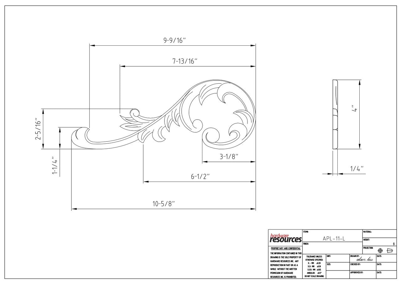 Specification Drawing
