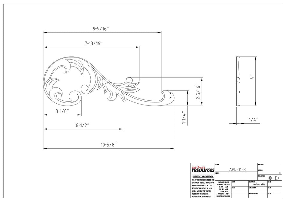 Specification Drawing