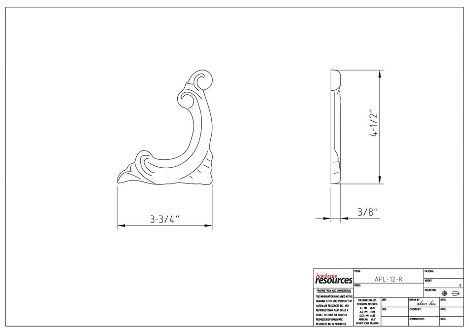 Specification Drawing