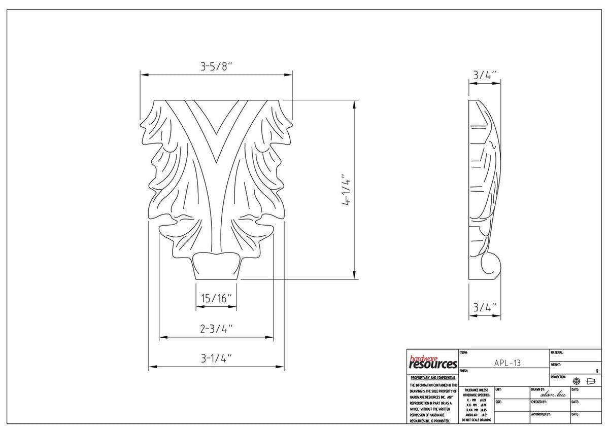 Specification Drawing