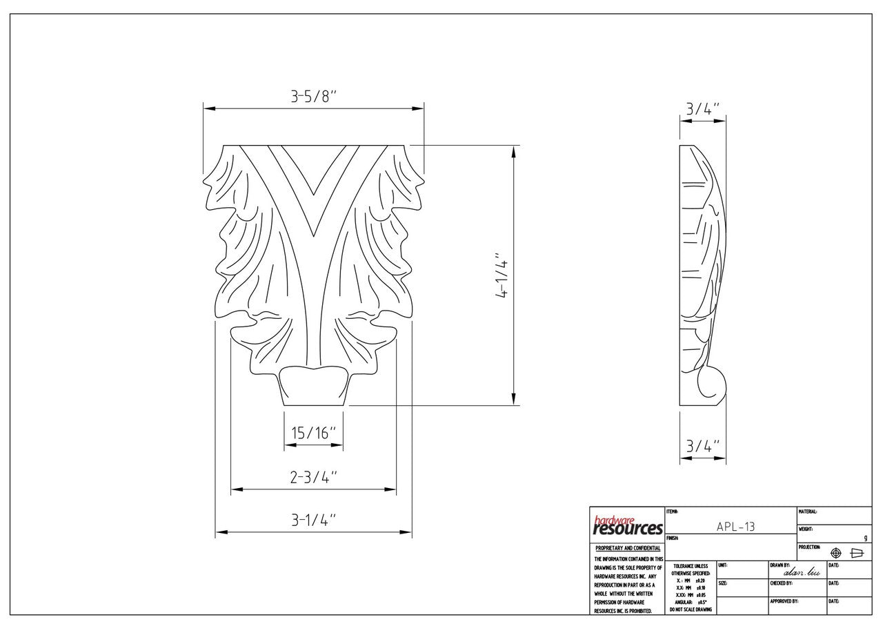 Specification Drawing