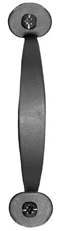 Acorn APWBP: 4-1/4" Bean Cabinet Pull - Black Smooth Iron