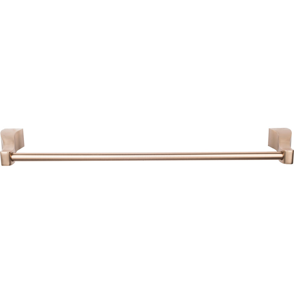 Top Knobs AQ10BB: 30" cc Aqua Bath Single Towel Bar - Brushed Bronze