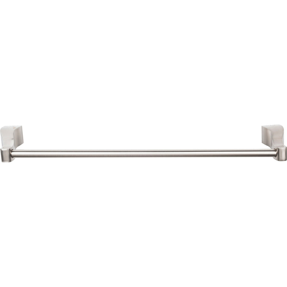 Top Knobs AQ10BSN: 30" cc Aqua Bath Single Towel Bar - Brushed Satin Nickel