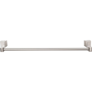 Top Knobs AQ10BSN: 30" cc Aqua Bath Single Towel Bar - Brushed Satin Nickel