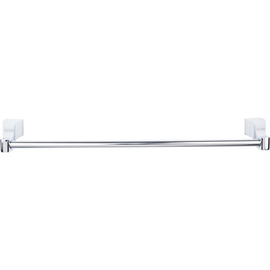 Top Knobs AQ10PC: 30" cc Aqua Bath Single Towel Bar - Polished Chrome