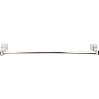 Top Knobs AQ10PN: 30" cc Aqua Bath Single Towel Bar - Polished Nickel