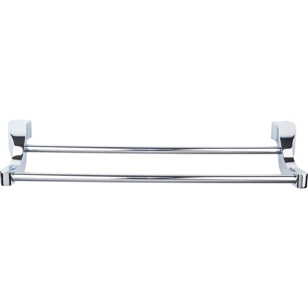Top Knobs AQ11PC: 30" cc Aqua Bath Double Towel Bar - Polished Chrome
