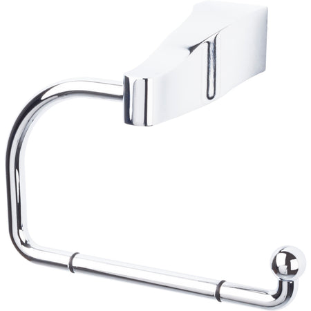 Top Knobs AQ4PC: Aqua Bath Single Arm Tissue Roll Holder - Polished Chrome