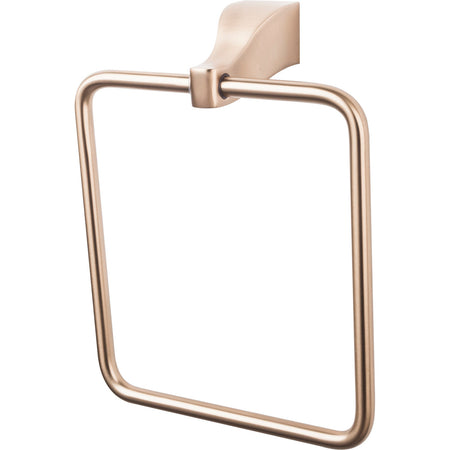 Top Knobs AQ5BB: Aqua Bath Towel Ring - Brushed Bronze