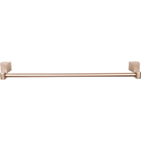 Top Knobs AQ6BB: 18" cc Aqua Bath Single Towel Bar - Brushed Bronze