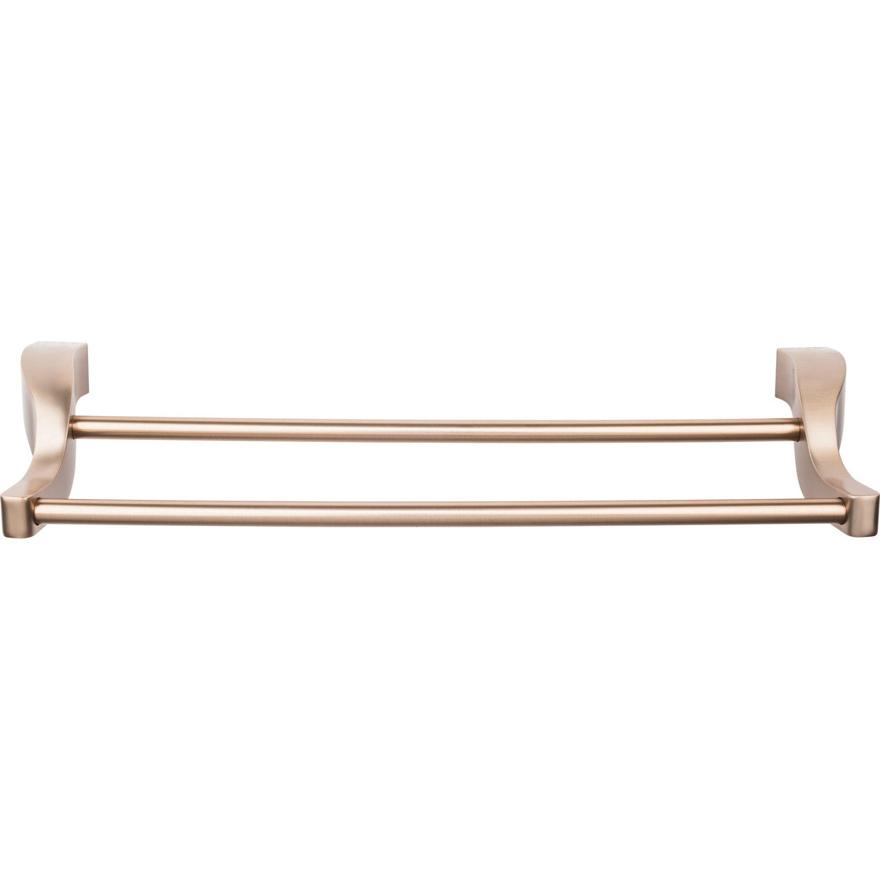 Top Knobs AQ7BB: 18" cc Aqua Bath Double Towel Bar - Brushed Bronze