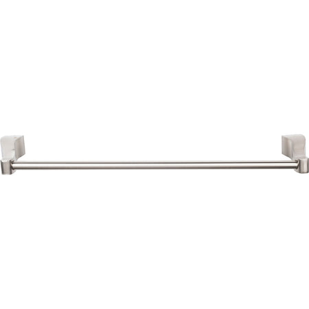 Top Knobs AQ8BSN: 24" cc Aqua Bath Single Towel Bar - Brushed Satin Nickel