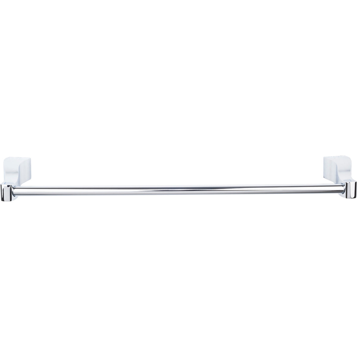 Top Knobs AQ8PC: 24" cc Aqua Bath Single Towel Bar - Polished Chrome