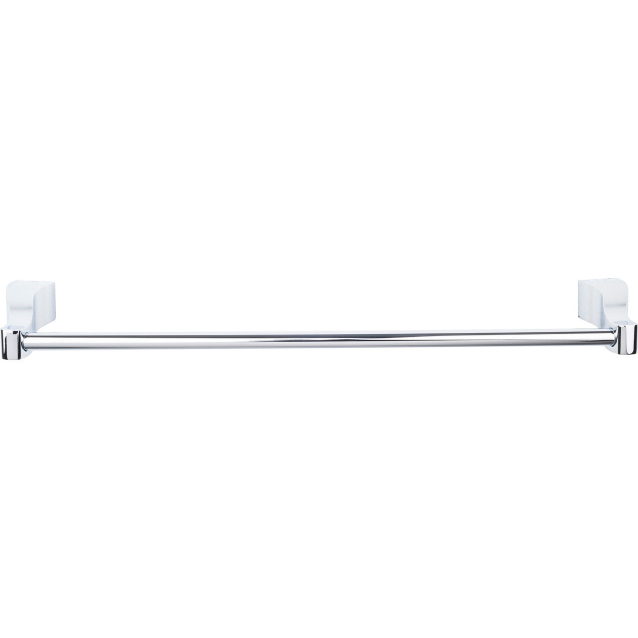 Top Knobs AQ8PC: 24" cc Aqua Bath Single Towel Bar - Polished Chrome