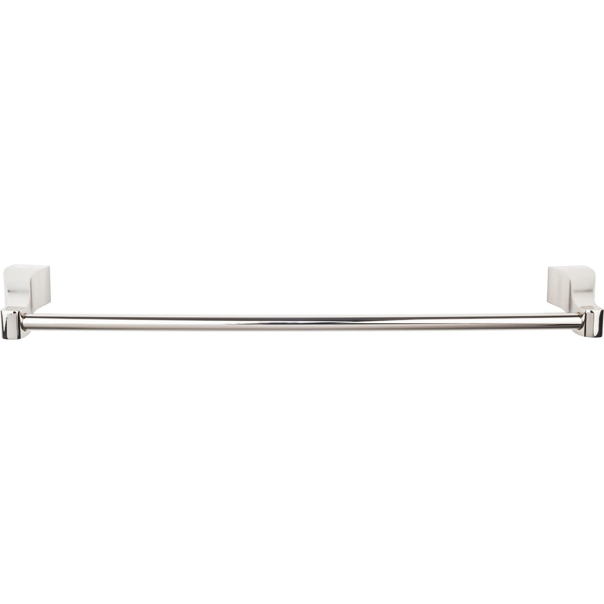 Top Knobs AQ8PN: 24" cc Aqua Bath Single Towel Bar - Polished Nickel