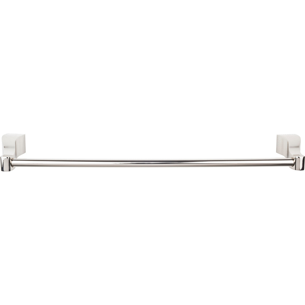Top Knobs AQ8PN: 24" cc Aqua Bath Single Towel Bar - Polished Nickel