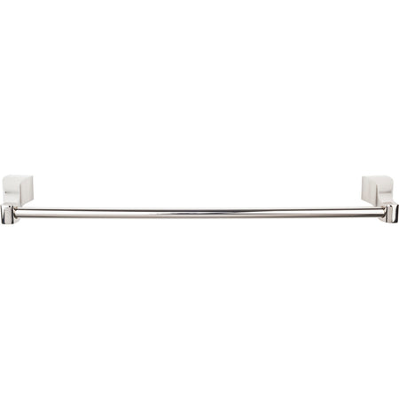 Top Knobs AQ8PN: 24" cc Aqua Bath Single Towel Bar - Polished Nickel