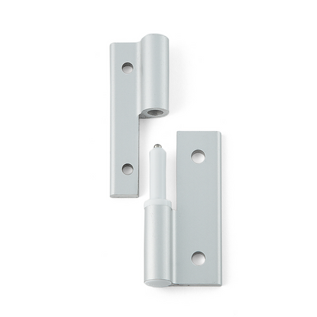 Sugatsune AS-HG-AL-NL3020: 43mm Aluminum Lift-Off Hinge (left) - Matte Silver