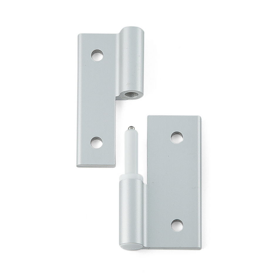 Sugatsune AS-HG-AL-NL3040: 57mm Aluminum Lift-Off Hinge (left) - Matte Silver