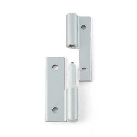 Sugatsune AS-HG-AL-NR3020: 43mm Aluminum Lift-Off Hinge (right) - Matte Silver