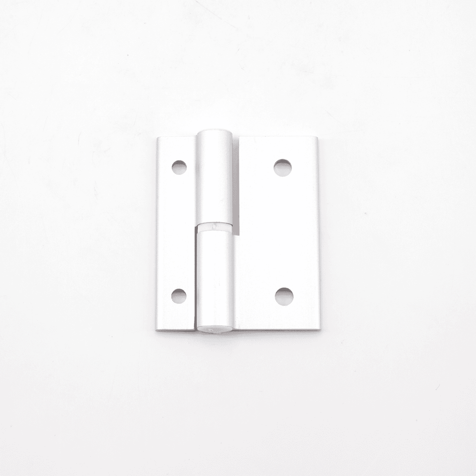 Sugatsune AS-HG-AL-NL4020: 50mm Aluminum Lift-Off Hinge (left) - Matte Silver