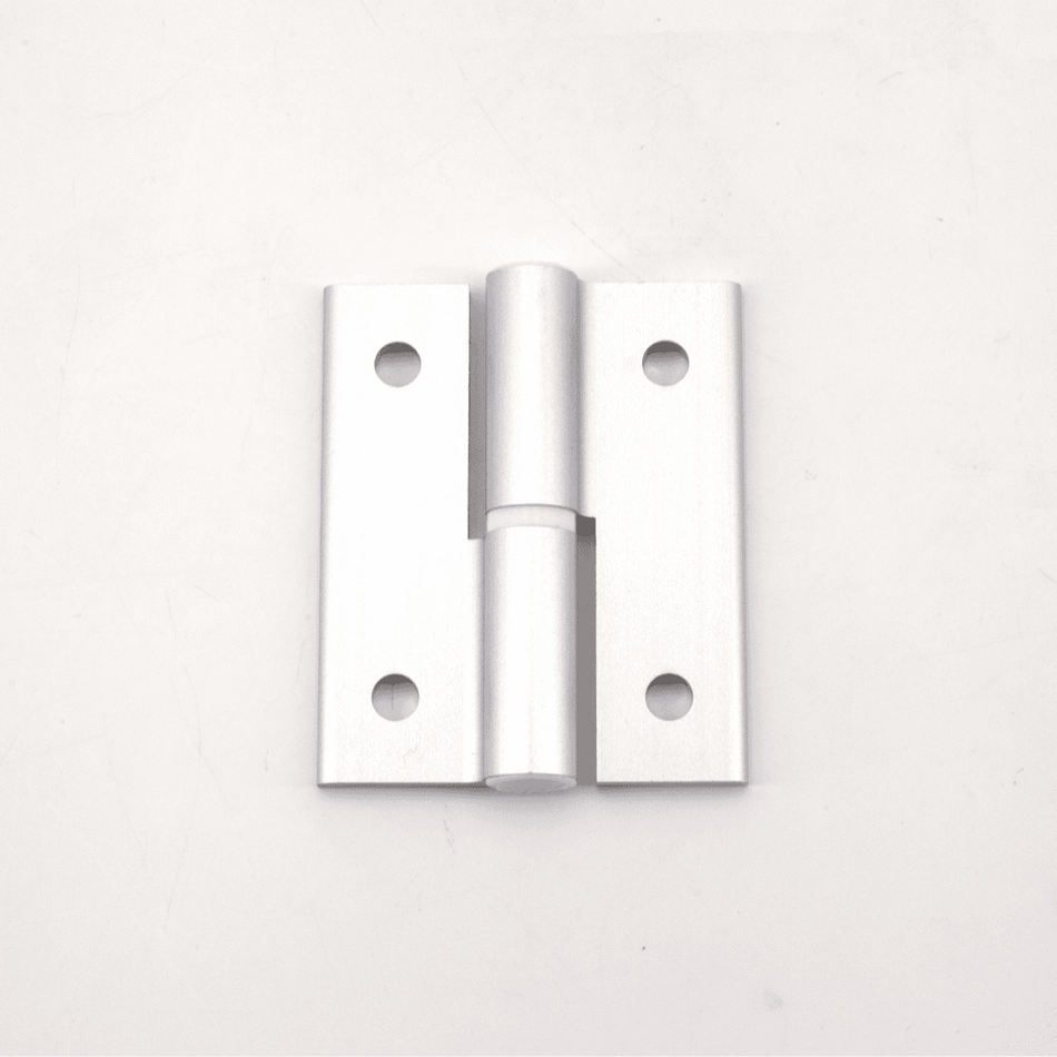 Sugatsune AS-HG-AL-NR3030: 50mm Aluminum Lift-Off Hinge (right) - Matte Silver