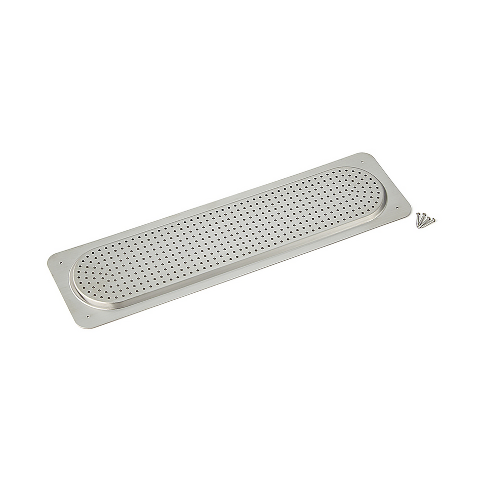 Sugatsune AST-210: 210mm Oval Ventilator - Satin Stainless Steel