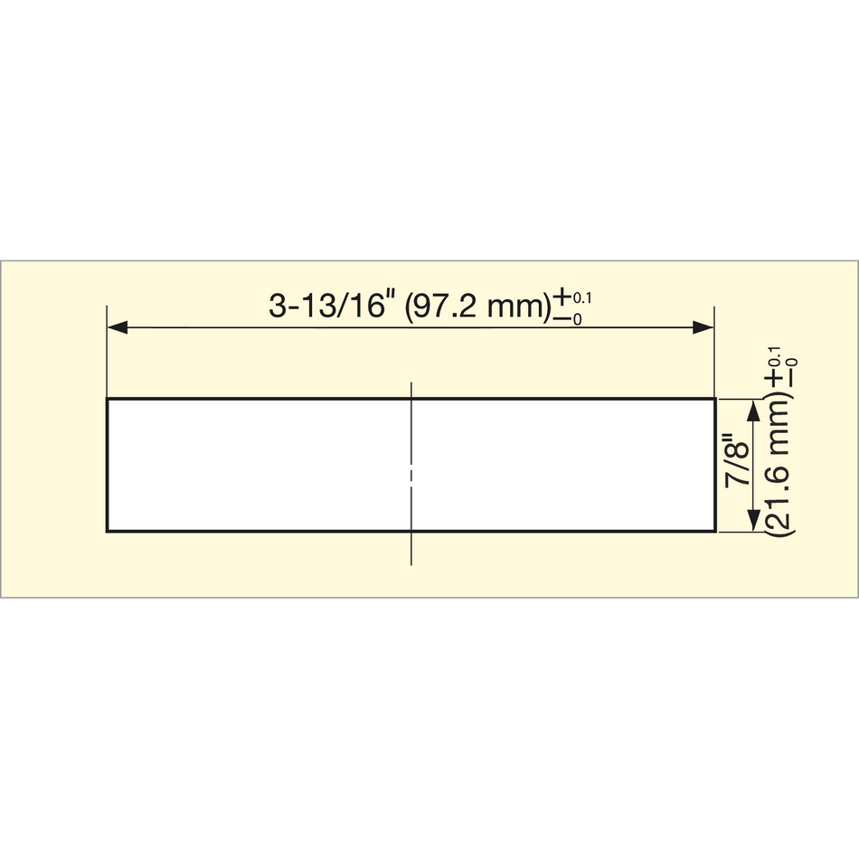 Sugatsune ATS-100-BR: 97mm Rectangular Recessed Pull - Brown
