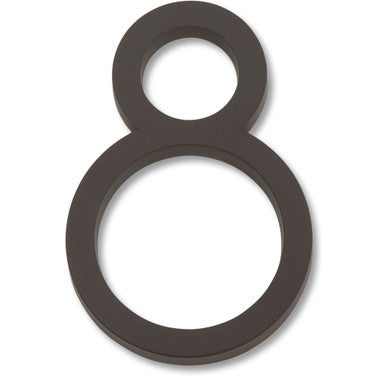 Atlas AVN8-O: 4-1/2" Modern Avalon House Number: 8 - Aged Bronze