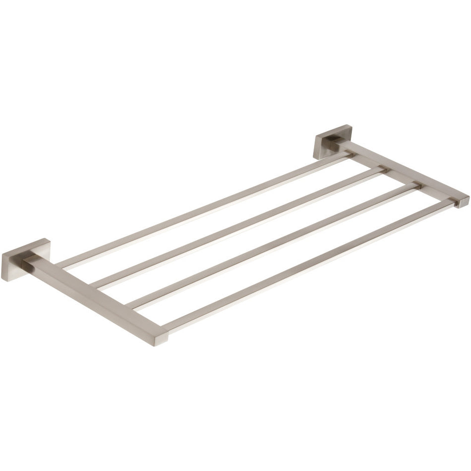 Atlas AXRK550-BRN: 19-3/4" cc Axel Quad Towel Rack - Brushed Nickel