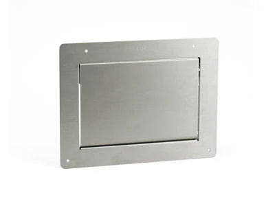 Sugatsune AZ-GD231-HL: 308mm Multi-Purpose Lid w/Damper - Satin Stainless Steel