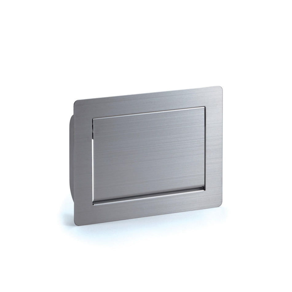Sugatsune AZ-GD230-HL: 234mm Multi-Purpose Lid w/Damper - Satin Stainless Steel