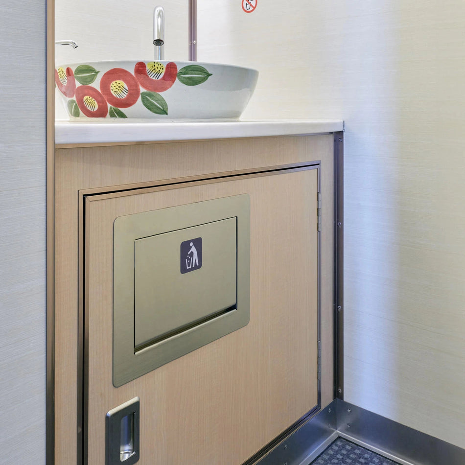 Sugatsune AZ-GD310-HL: 310mm Multi-Purpose Lid w/Damper - Satin Stainless Steel