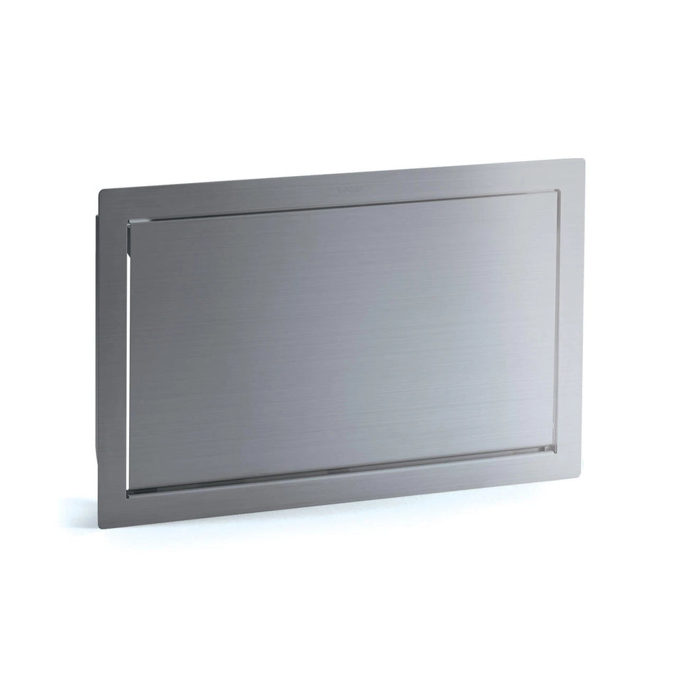 Sugatsune AZ-GD400-HL: 400mm Multi-Purpose Lid w/Damper - Satin Stainless Steel