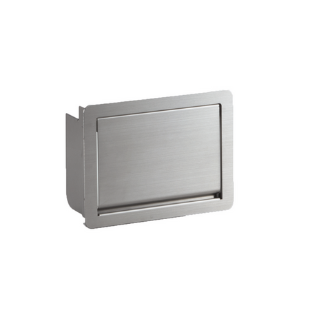 Sugatsune AZ-GD180-HL: 182mm Multi-Purpose Lid w/Damper - Satin Stainless Steel