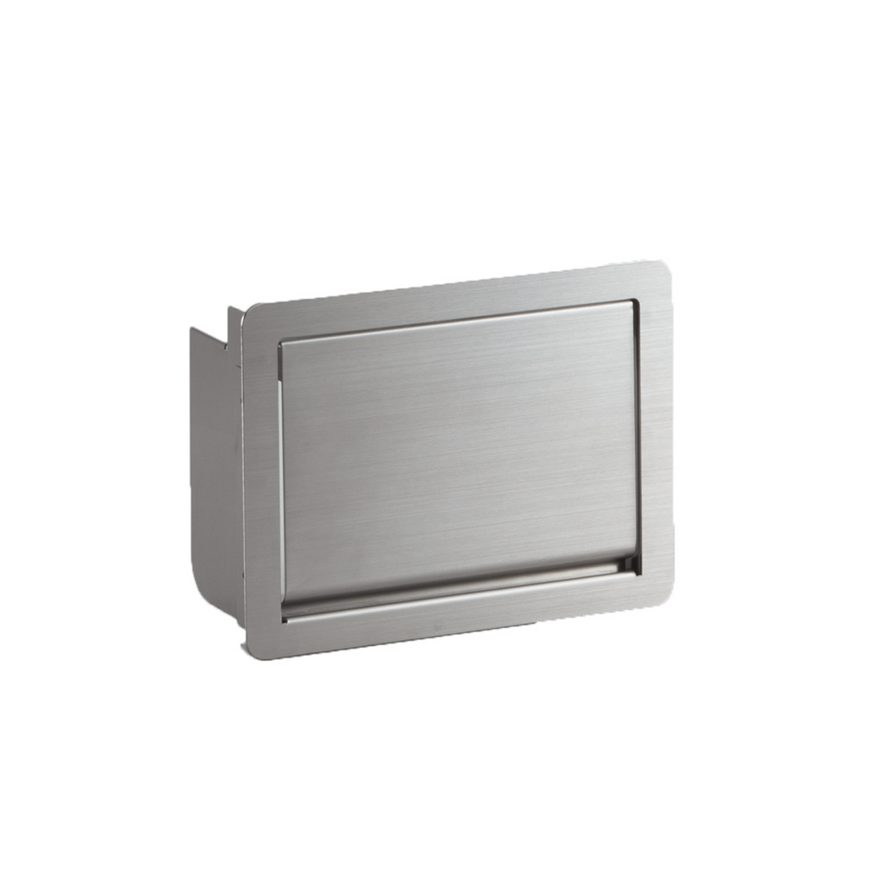 Sugatsune AZ-GD180-HL: 182mm Multi-Purpose Lid w/Damper - Satin Stainless Steel