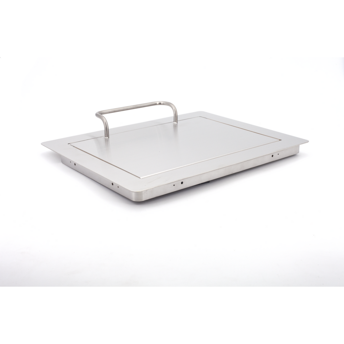 Sugatsune AZ-HD310/HL: 310mm Multi-Purpose Lid w/Handle - Satin Stainless Steel