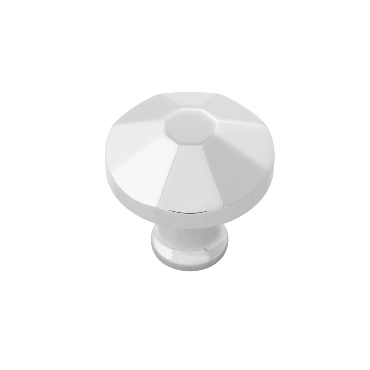 Belwith B053134-14: 1-3/8" Facette Cabinet Knob - Polished Nickel
