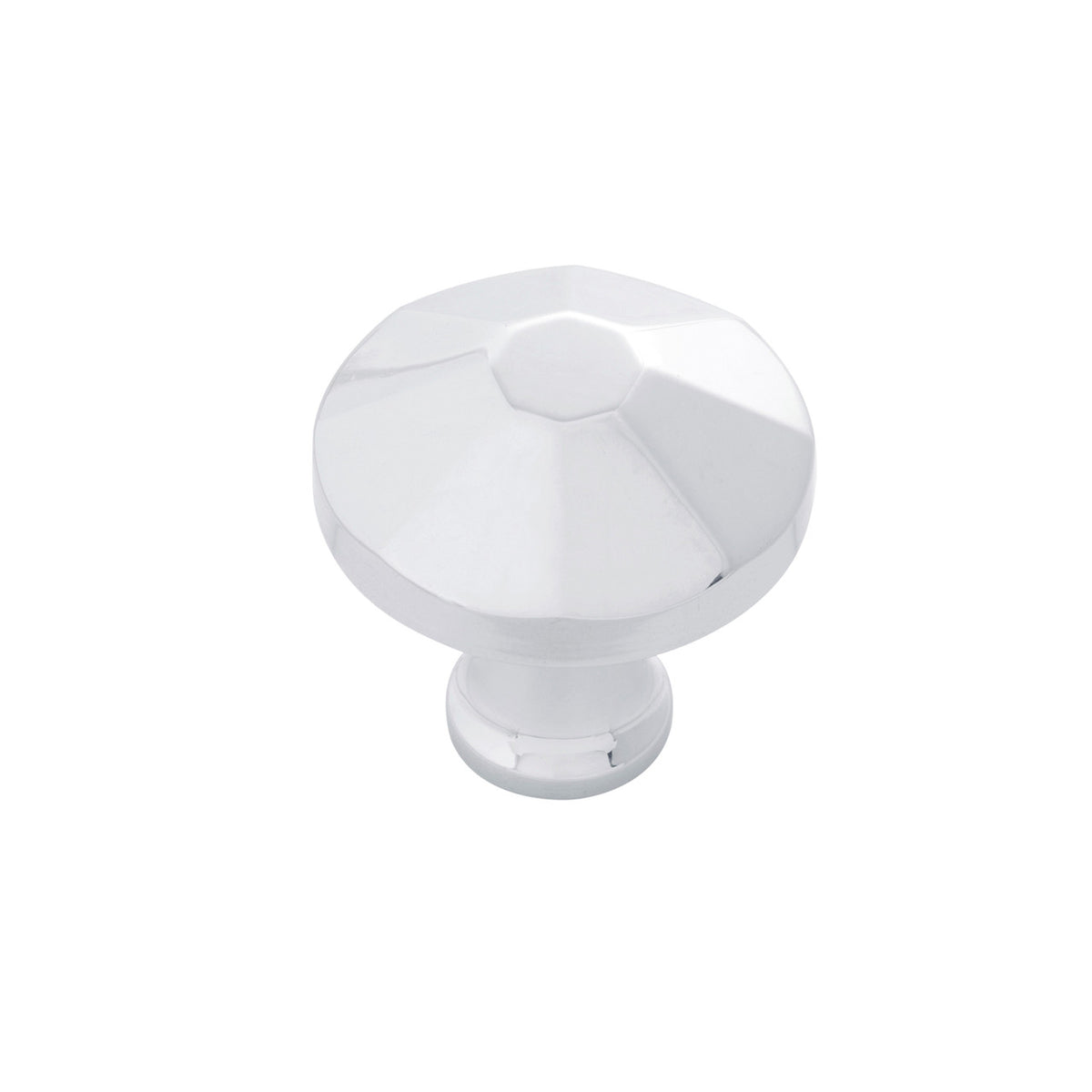 Belwith B053134-CH: 1-3/8" Facette Cabinet Knob - Chrome