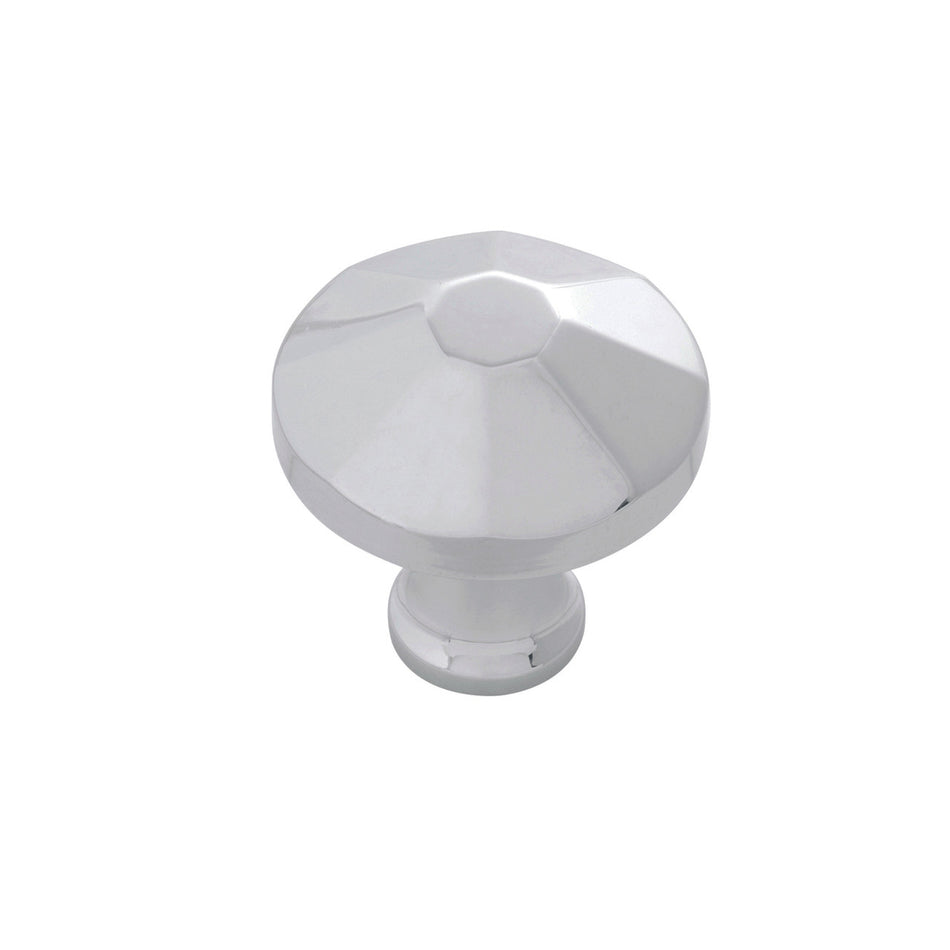 Belwith B053134-SS: 1-3/8" Facette Cabinet Knob - Stainless Steel