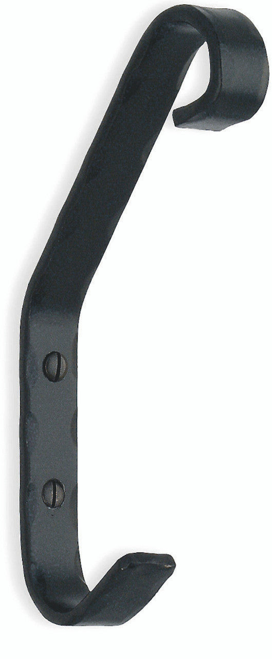 Smedbo B053: Beslagsboden 5-1/2" Hat and Coat Hook - Wrought Iron