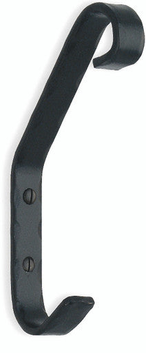Smedbo B053: Beslagsboden 5-1/2" Hat and Coat Hook - Wrought Iron