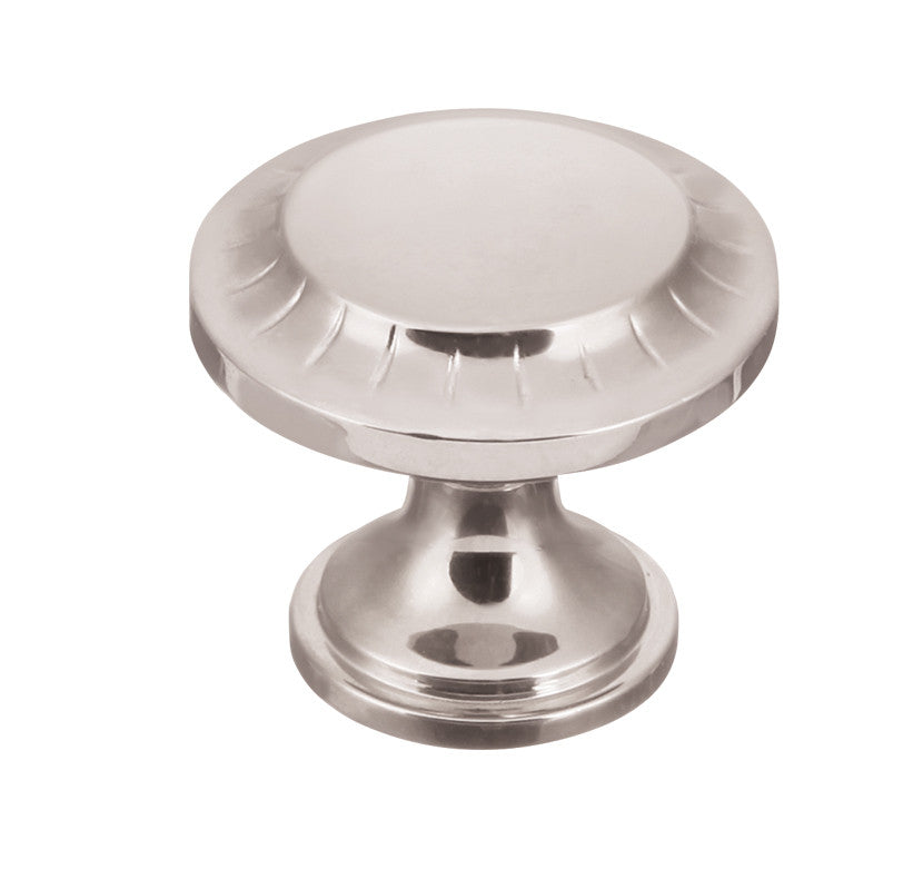 Belwith B056553-14: 1-3/16" Vintage 1900 Cabinet Knob - Polished Nickel