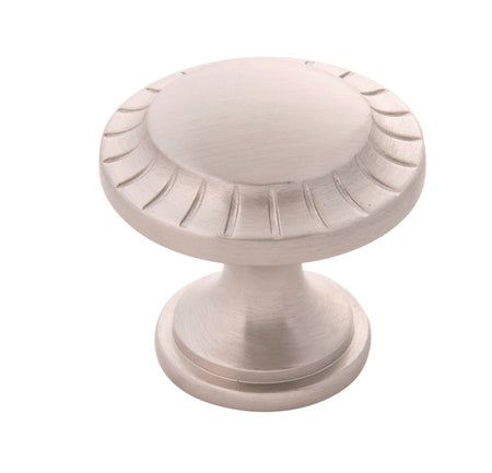 Belwith B056553-SN: 1-3/16" Vintage 1900 Cabinet Knob - Satin Nickel