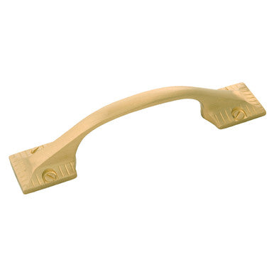 Belwith B056555-04: 3" cc Vintage 1900 Cabinet Pull - Satin Brass