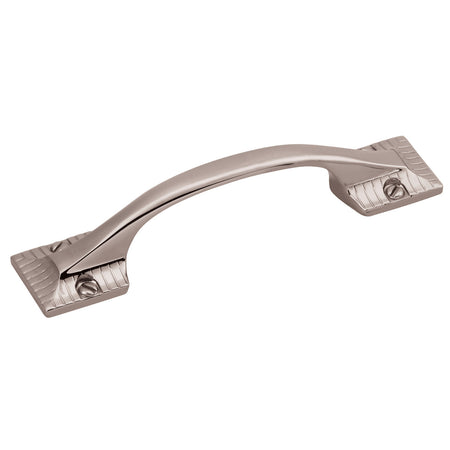 Belwith B056555-14: 3" cc Vintage 1900 Cabinet Pull - Polished Nickel