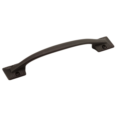 Belwith B056649-BI: 128mm cc Vintage 1900 Cabinet Pull - Black Iron